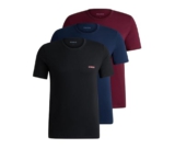 HUGO Herren T-Shirt RN Triplet P Dreier-Pack T-Shirts aus Baumwolle mit Logo-Print