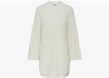 PIECES Damen Pcjanni Ls O-Neck Long Knit Mm Strickpullover