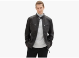 TOM TAILOR Herren Bikerjacke aus Velours