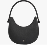Tommy Hilfiger TH EMBLEM SHOULDER BAG Hobo Damen, Schwarz (Black), OS