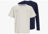 JACK&JONES JUNIOR Jungen Langarmshirt und T-Shirt Set (2er Pack)