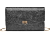 Miss Lulu Damen Clutch Party Hochzeit Abendtasche Handtasche mit goldener Kettentasche PU Leder