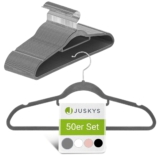 Juskys Kleiderbügel Samt 50er Set