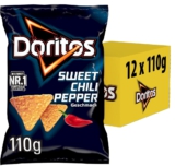 Doritos Sweet Chili Pepper – Tortilla Nachos mit süßem Chili-Geschmack -12×110g