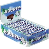 Bounty Schokoriegel, Kokos und Schokolade Geschmack, 24 Riegel in einer Packung (24x 57g)