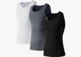 LANBAOSI Herren-Kompressions-Sleeveless Cool Dry Sports Under Baselayer Shirt