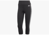 adidas Damen Tights Train Essentials 3-Stripes High-Waisted 3/4 Leggings