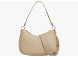 Tommy Hilfiger POPPY REFORM SHOULDER BAG QU Schultertasche Damen, Beige (Beige), OS