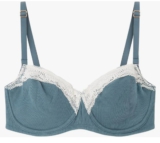 women’secret Damen Pretty Balconette Baumwolle Grün BH, C