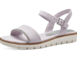 MARCO TOZZI Damen Sandalen mit Keilabsatz mit Glitzerdetail Vegan