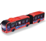 Dickie Toys – Spielzeug-Bus Volvo (rot) – lenkbarer City Bus (40 cm)